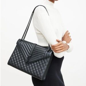 “Saint Laurent” Replica Black Large Envelope Bag